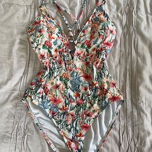 Floral Lucky Brand one piece swimsuit
